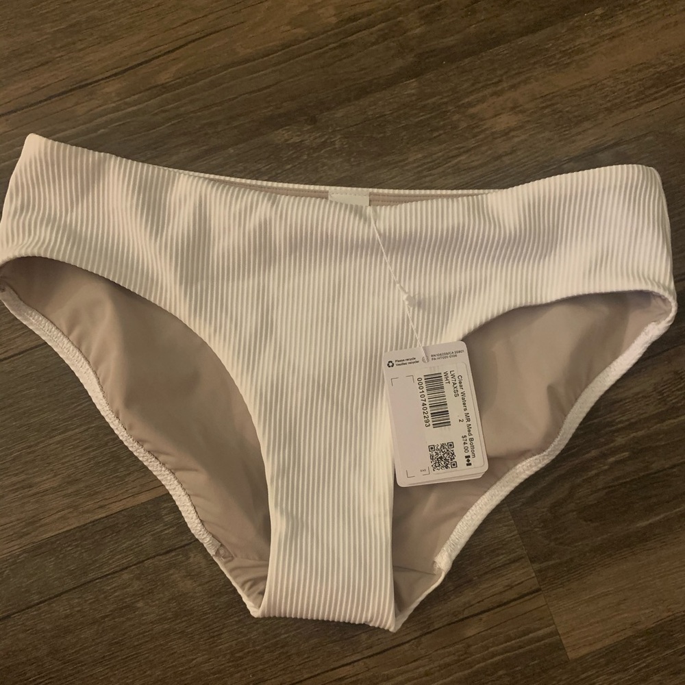 White bikini bottom